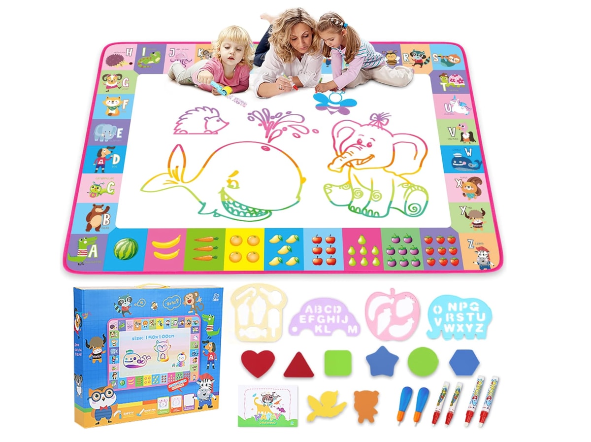 Mess-Free Creativity with a Magnetic Drawing Board or AquaDoodle Mat