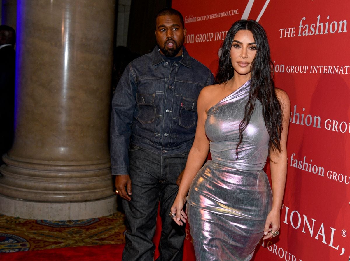 Kanye West and Kim Kardashian West 
