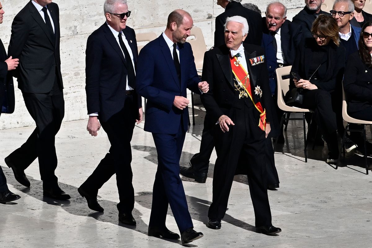 Prince William at Pope Francis' funeral on April 26