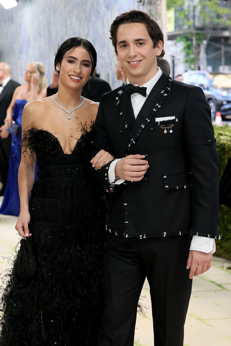 The couple was all smiles