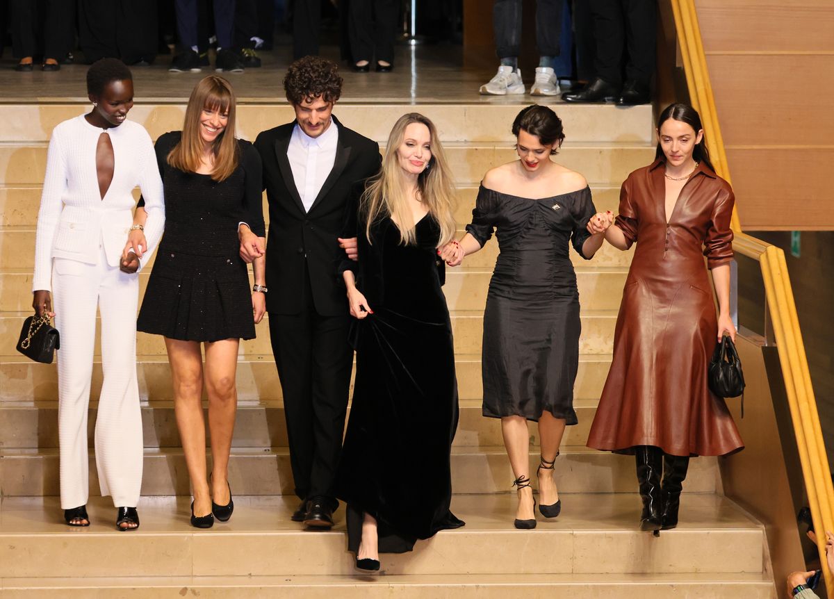 Jolie and the cast of 'Couture'