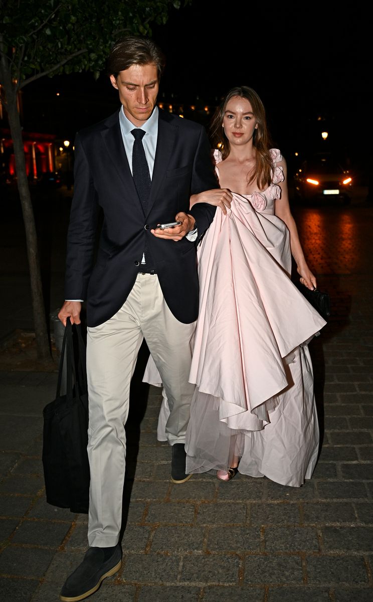 The Princess was spotted leaving the event in Madrid with her boyfriend