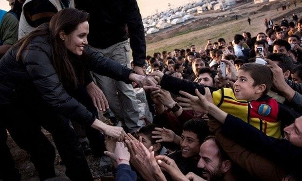 No doubt the filmmaker will bring her experiences as a special envoy for the UN High Commissioner for Refugees to the classroom.
<br>
Photo: Andrew McConnell/UNHCR via Getty Images