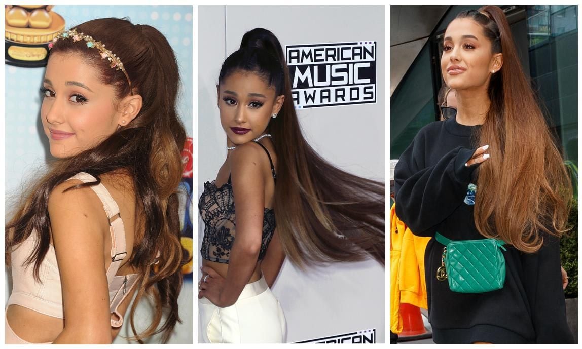 Ariana Grande having fun as a brunette of many shadesn