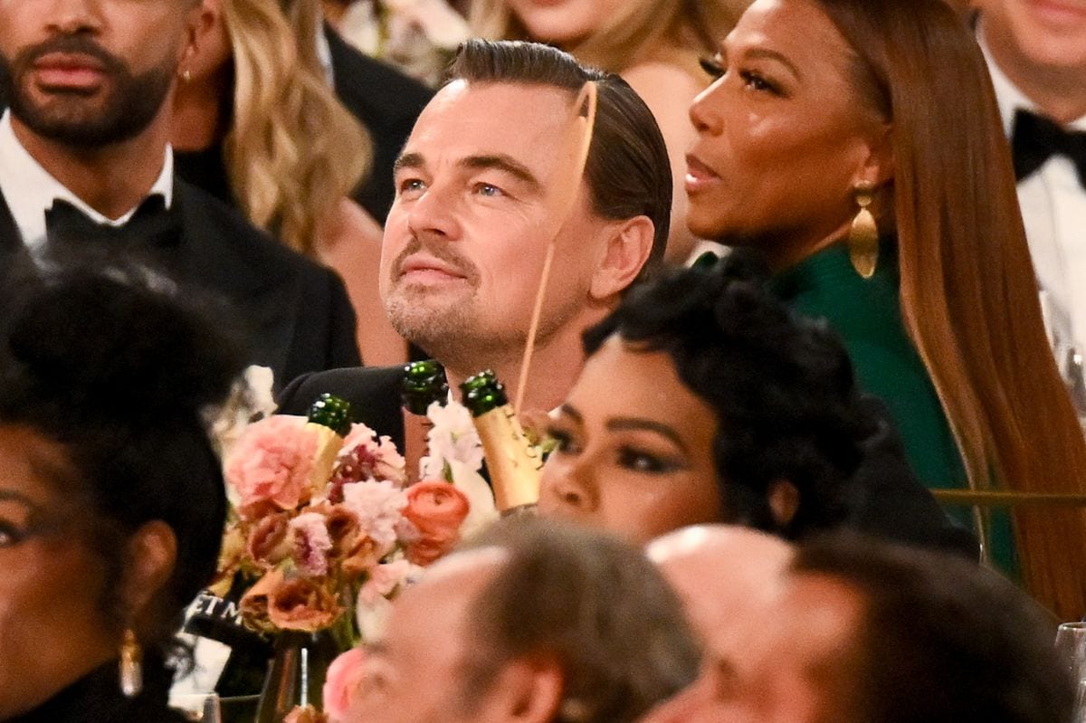 Leonardo DiCaprio and Teyana Taylor at the 83rd Annual Golden Globes.