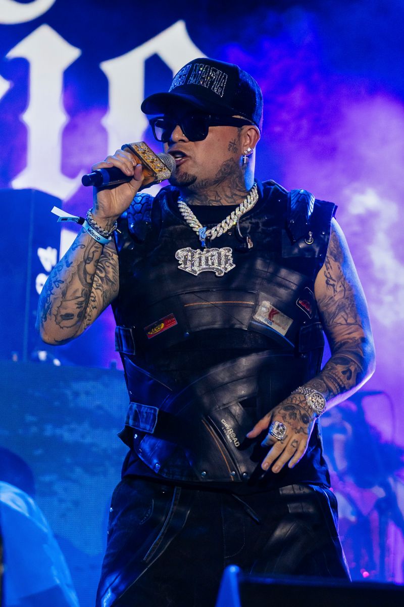Gera MX of Rich Mafia band performs during Vive Latino 2026