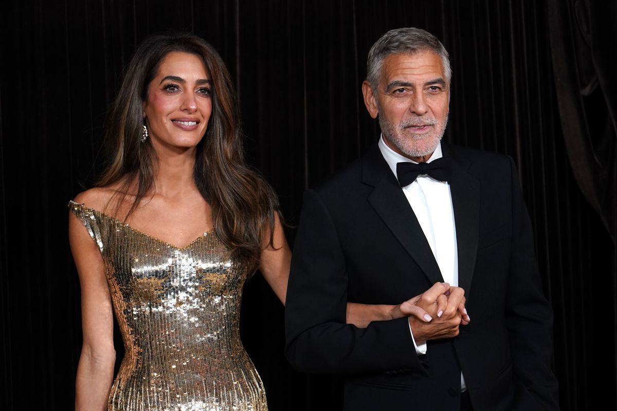 Amal and George Clooney brought classic glamour to The Albies in London.
