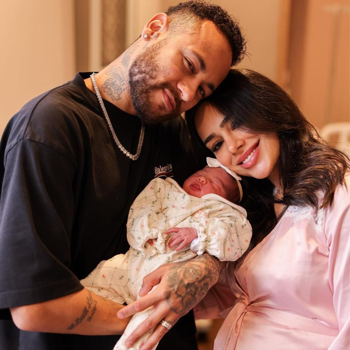 Neymar Jr, Bruna Biancardi y su bebé