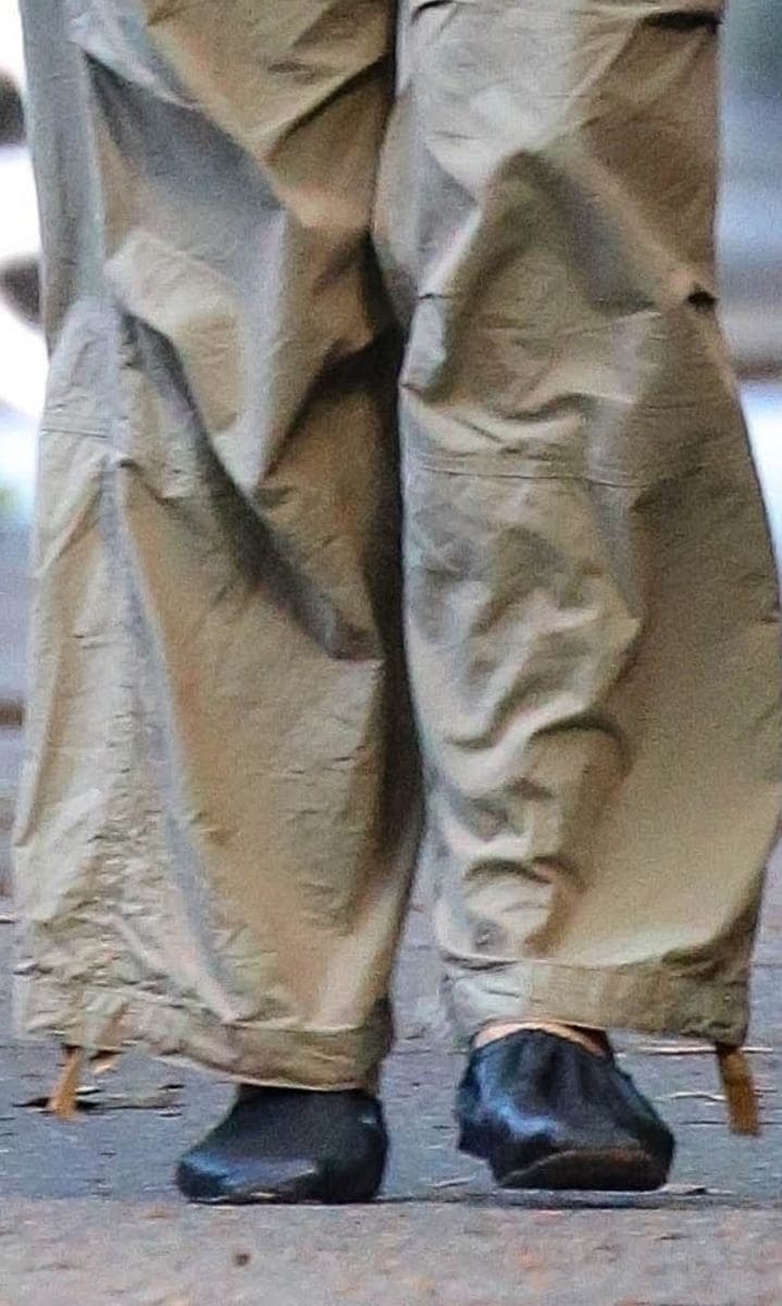 Katie Holmes understated black flats