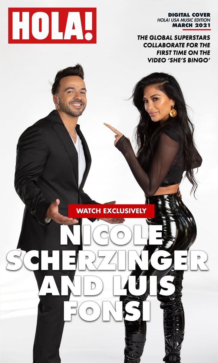 Luis Fonsi and Nicole Scherzinger, 'She's Bingo' Digital Cover