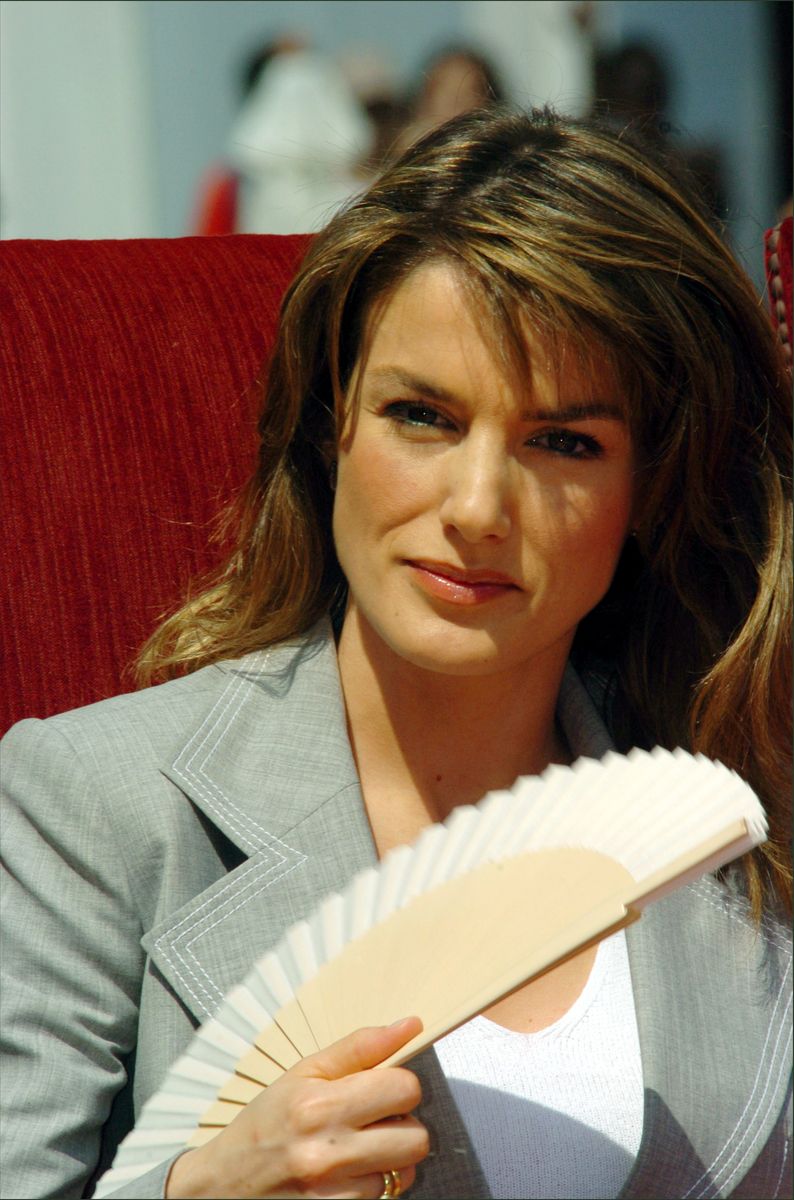Then-Princess Letizia walked along Paseo de Vara de Rey in Ibiza during an official visit to the Balearic Islands on May 13, 2005.