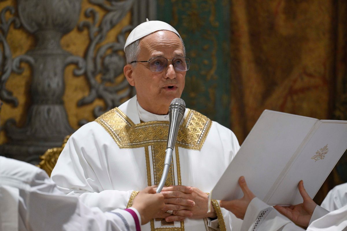 Pope Leo XIV leads the Pro Ecclesia Mass in the Sistine Chapel, on May 09, 2025 in Vatican City, Vatican. 