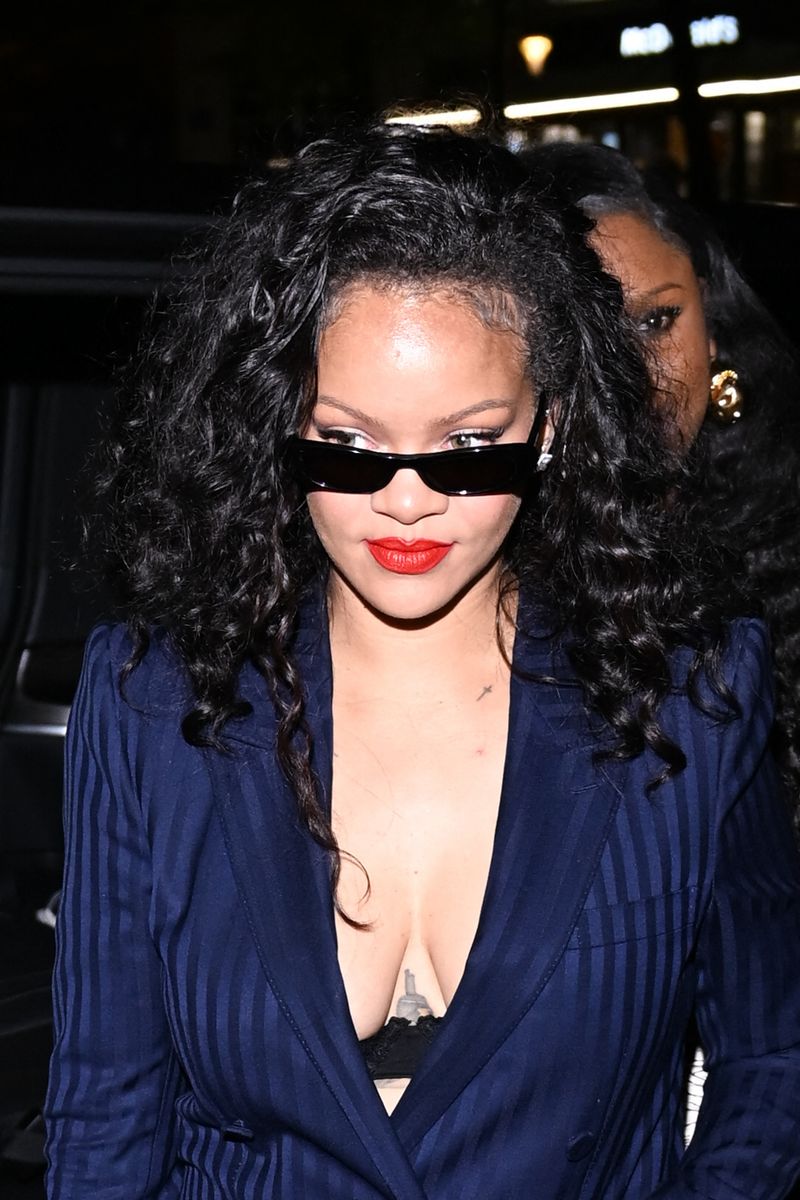 Rihanna was spotted leaving César restaurant in Paris after attending Céline Dion's concert.