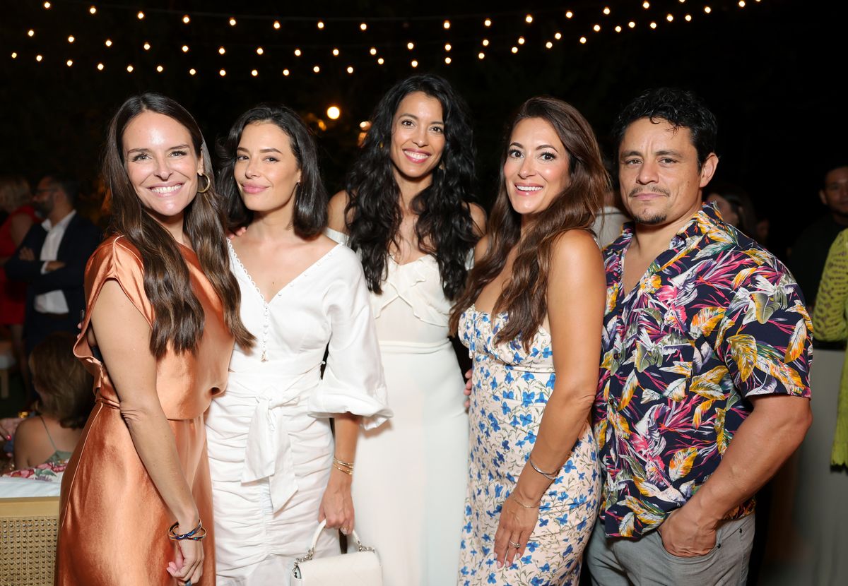 Yara Martinez, Chloe Bridges, Stephanie Sigman, Angelique Cabral and Jesse Garcia attend the This Is About Humanity Soiree on August 23, 2025 in Los Angeles