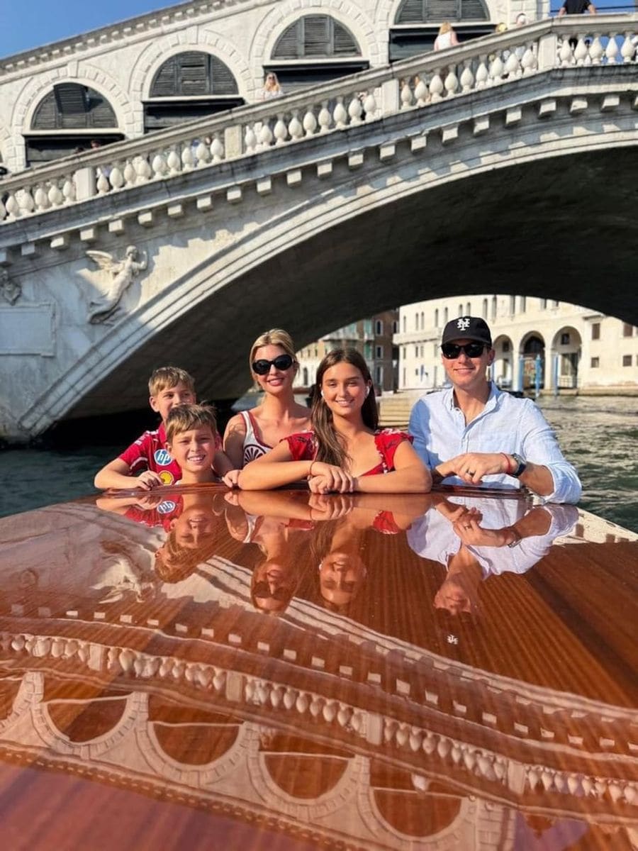 Ivanka Trump and her family took the opportunity to go sightseeing in Venice before Jeff Bezos and Lauren Sanchez's wedding.