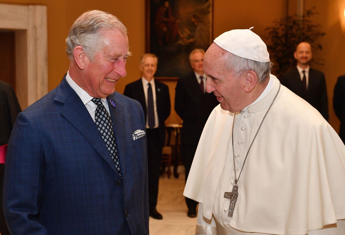 Charles first met Pope Francis in 2017
