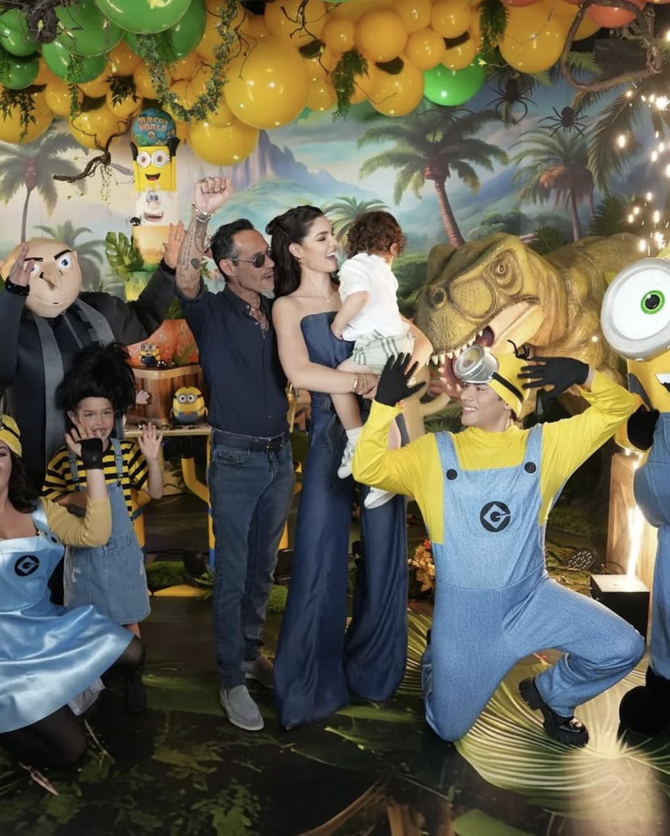 Marc and Nadia celebrated their baby's birthday with a Minions' themed party