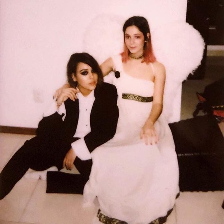 Elite Danna Paola and Georgina Amorós dressed as Euphoria characters for Halloween