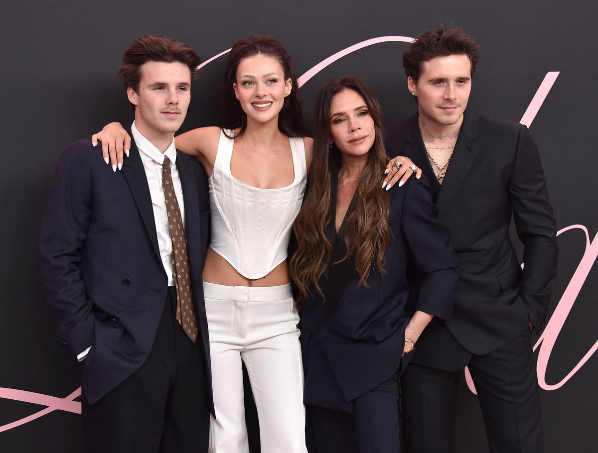 Brooklyn Beckham, Victoria Beckham, Nicola Peltz Beckham and Cruz Beckham at the premiere of the movie "Lola" in Los Angeles