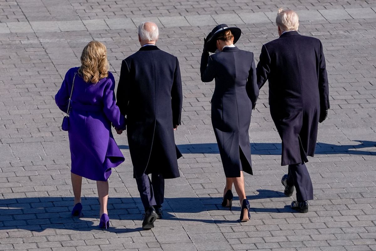 Melania Trump and Jill Biden shared one of their few private interactions during the 2025 presidential transition.