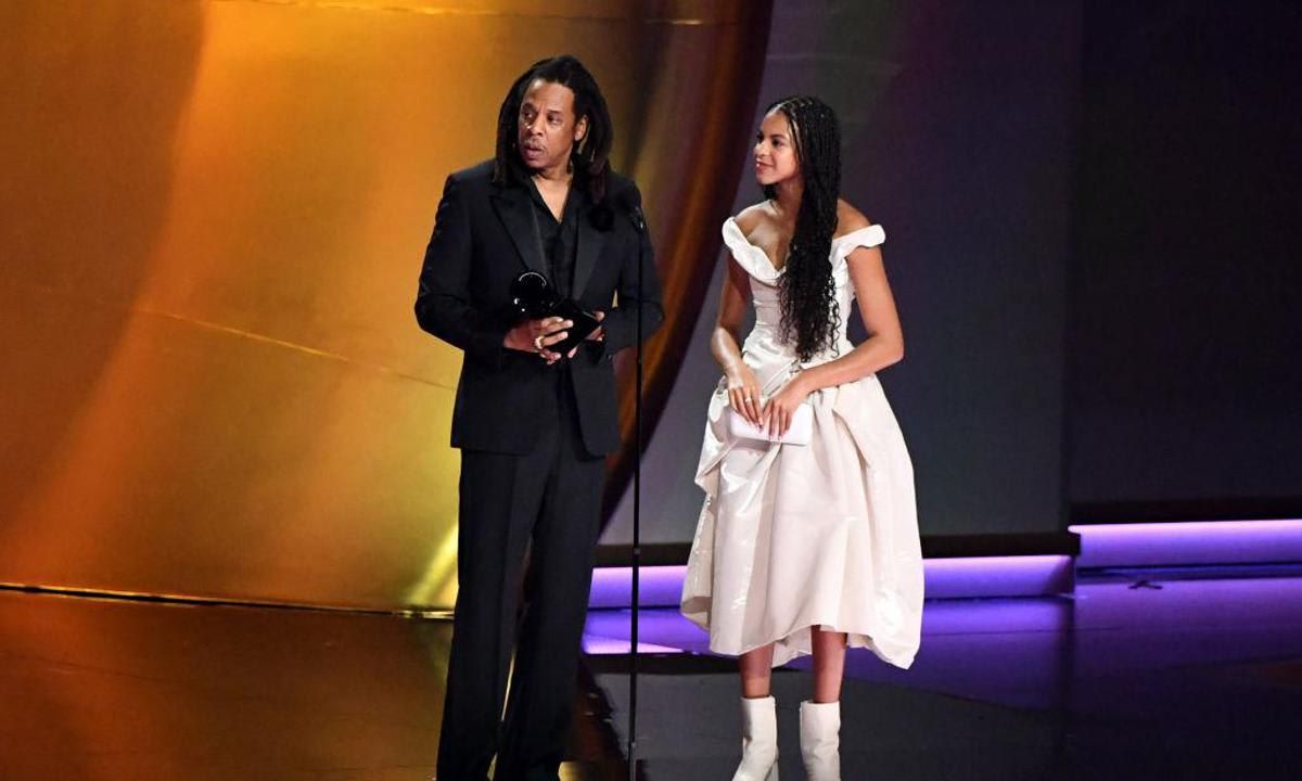 blue ivy princess dress Blue Ivy joined Jay-Z on the Grammys stage in a white princess dress