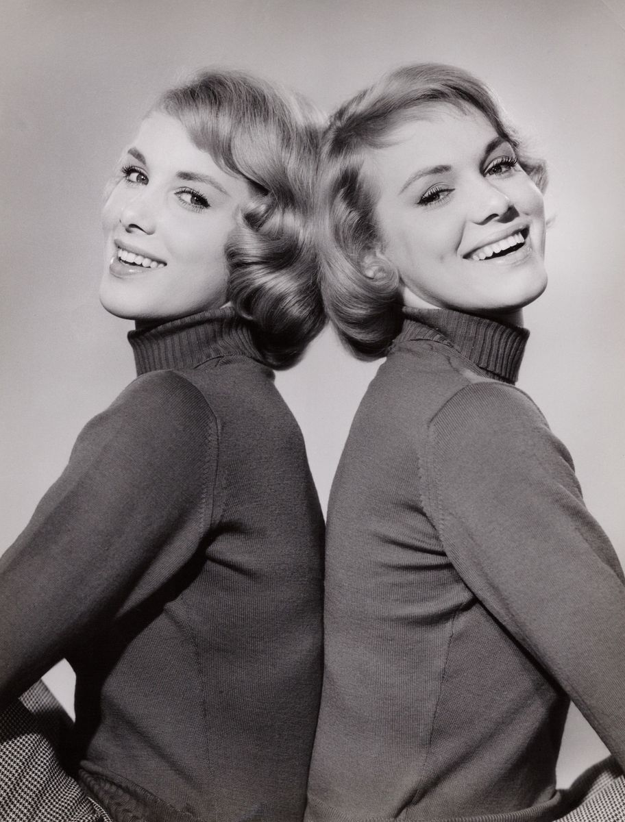 Alice and Ellen Kessler are the Kessler Twins, singers and dancers, Germany, 1957.