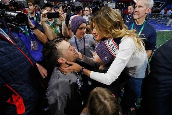 tom brady giselle bundchen happy