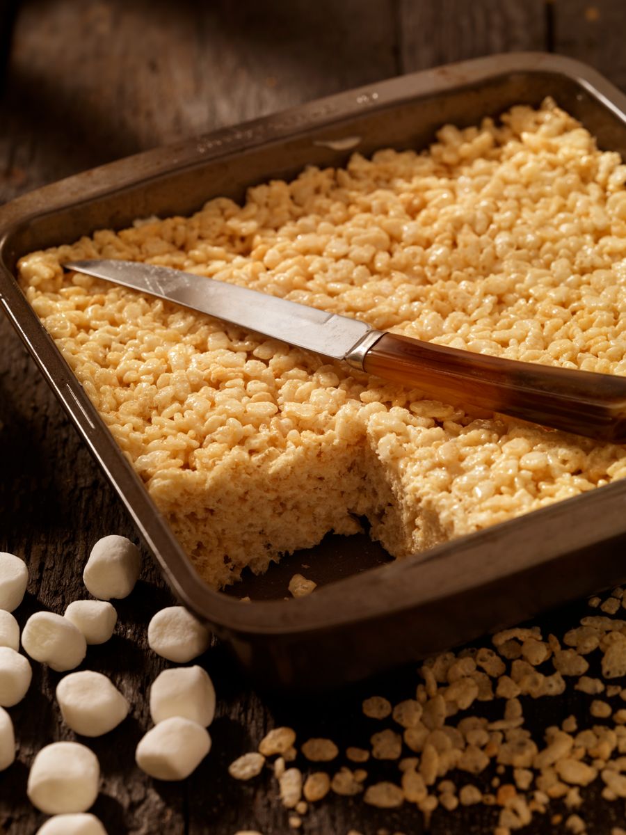 Marshmallow Crispy Rice Squares