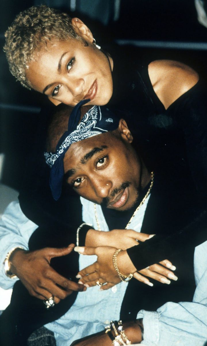 Tupac Shakur and Jada Pinkett Smith