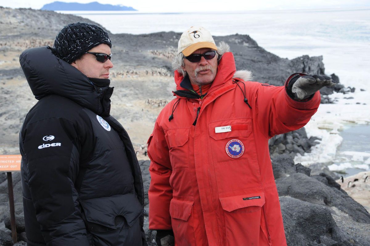 Prince Albert II with professor David G. Ainley during his January 2009 South Pole expedition, three years after the Monaco sovereign launched his environmental foundation.
