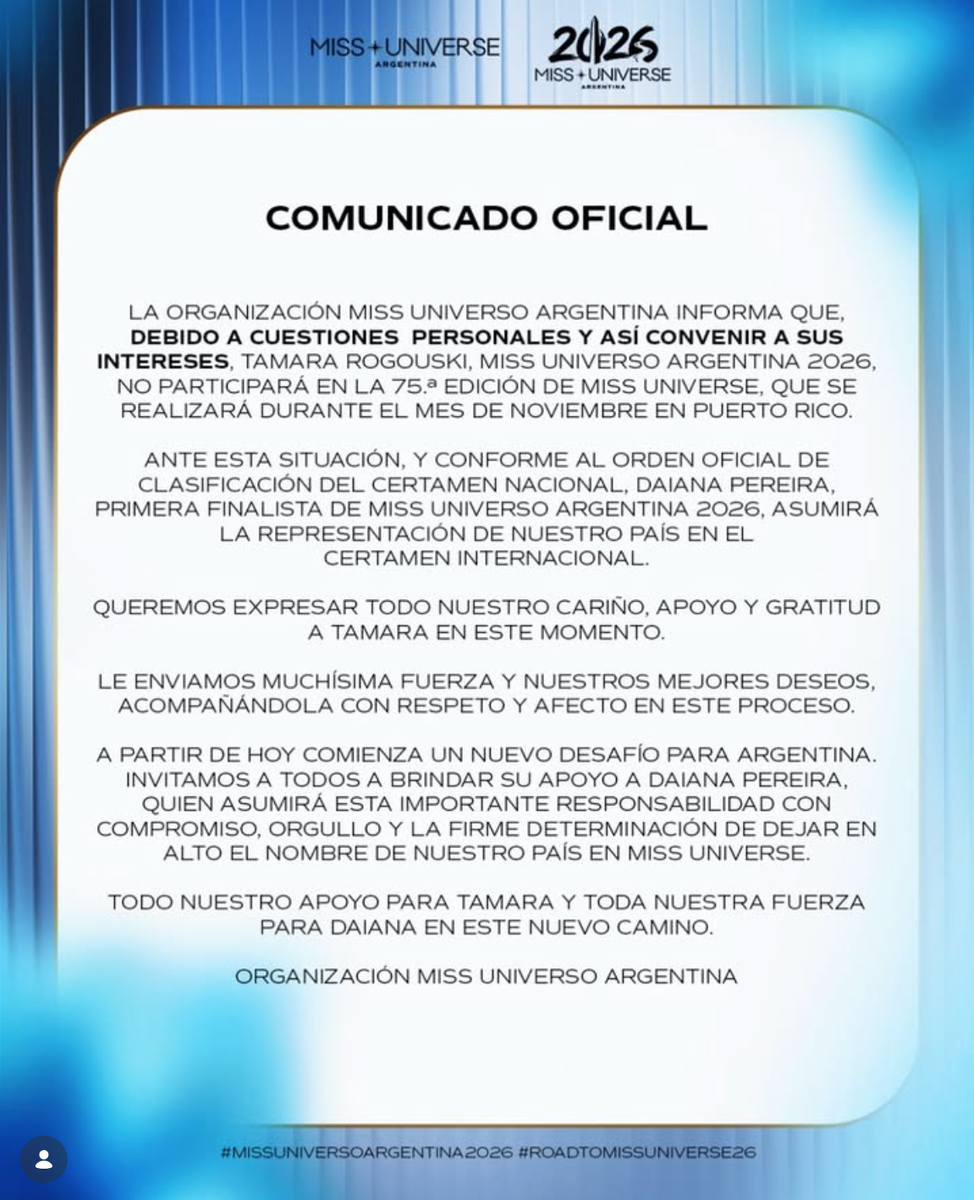 The organization released a lengthy statement confirming Rogouski's departure and Pereyra's appointment.