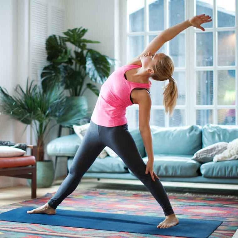 Woman doing yoga