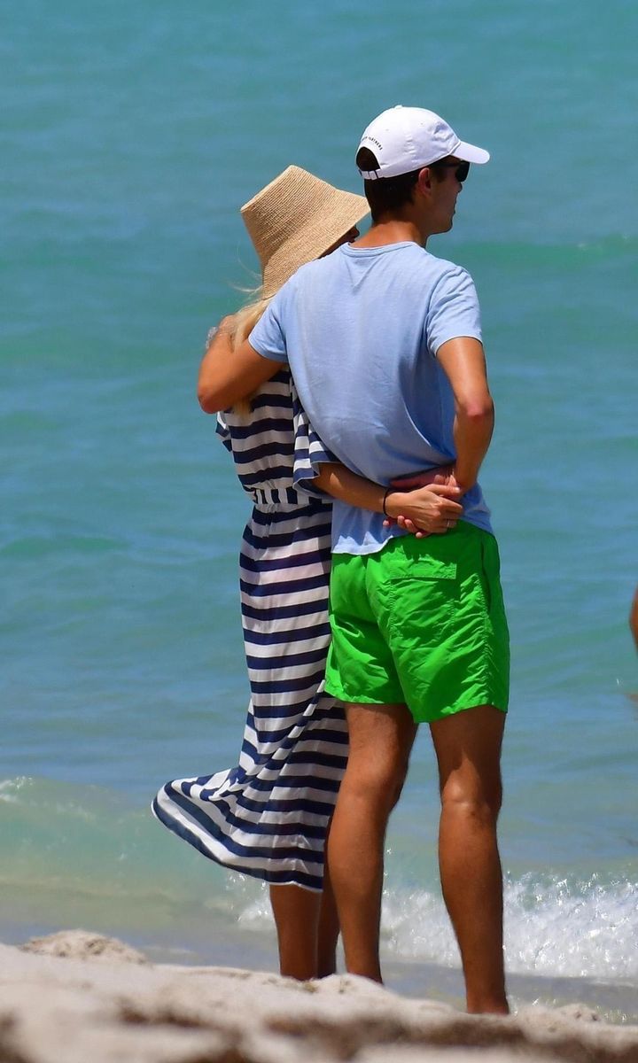Ivanka Trump and Jared Kushner enjoy a relaxing day at the beach with their children
