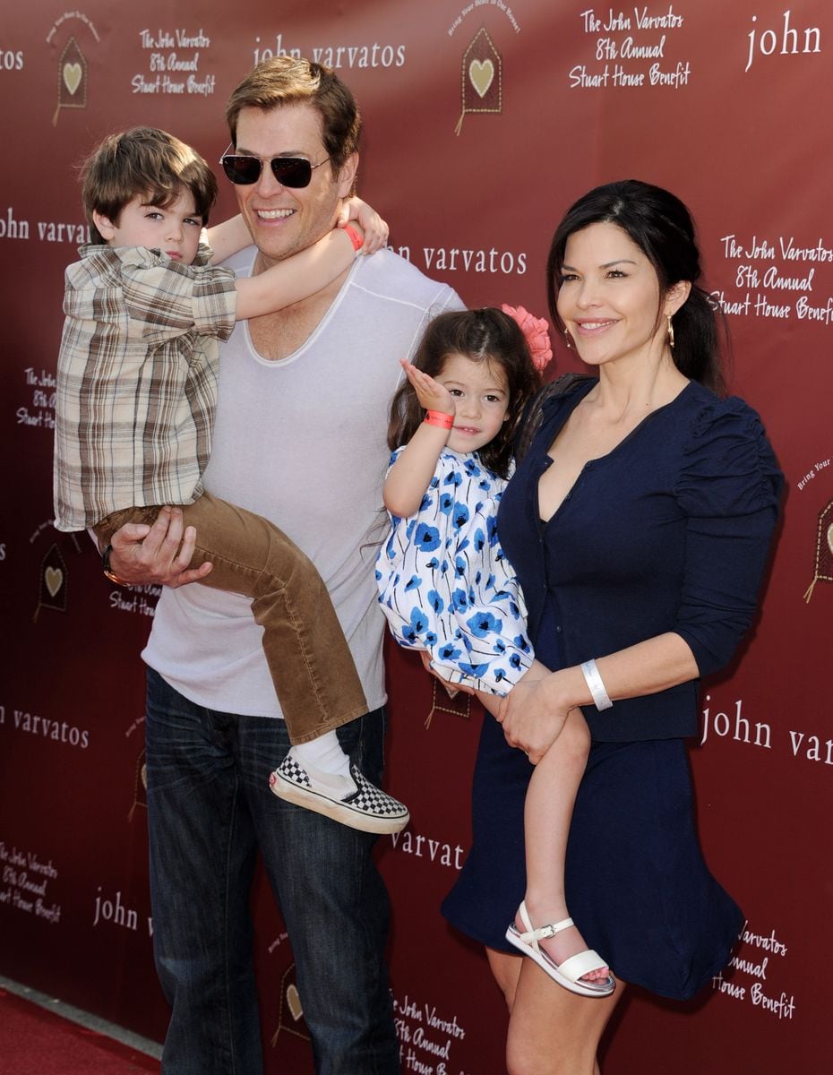 Patrick Whitesell, Lauren Sanchez, and their kids, Evan and Ella