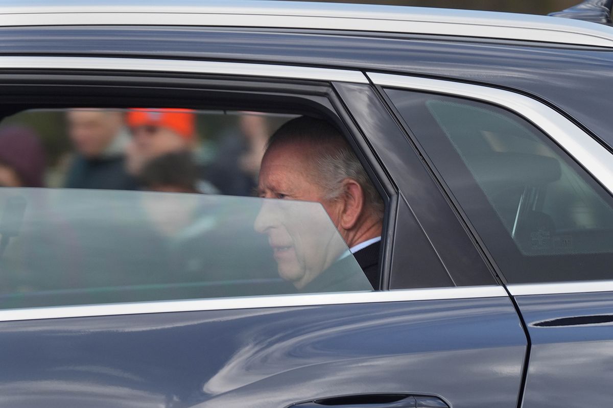 King Charles was spotted being driven on March 28, 2025