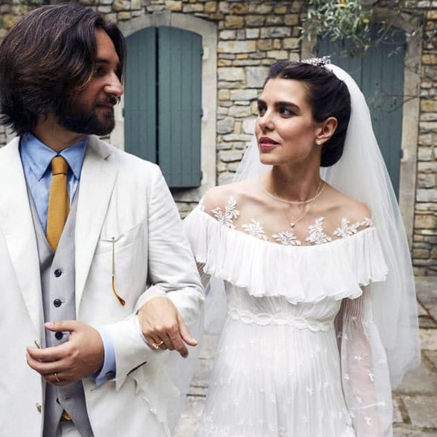charlotte casiraghi giambattista wedding dress