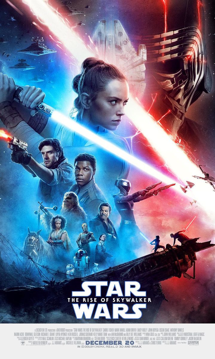 The final Star Wars movie, The Rise of Skywalker, opens in theater December 20