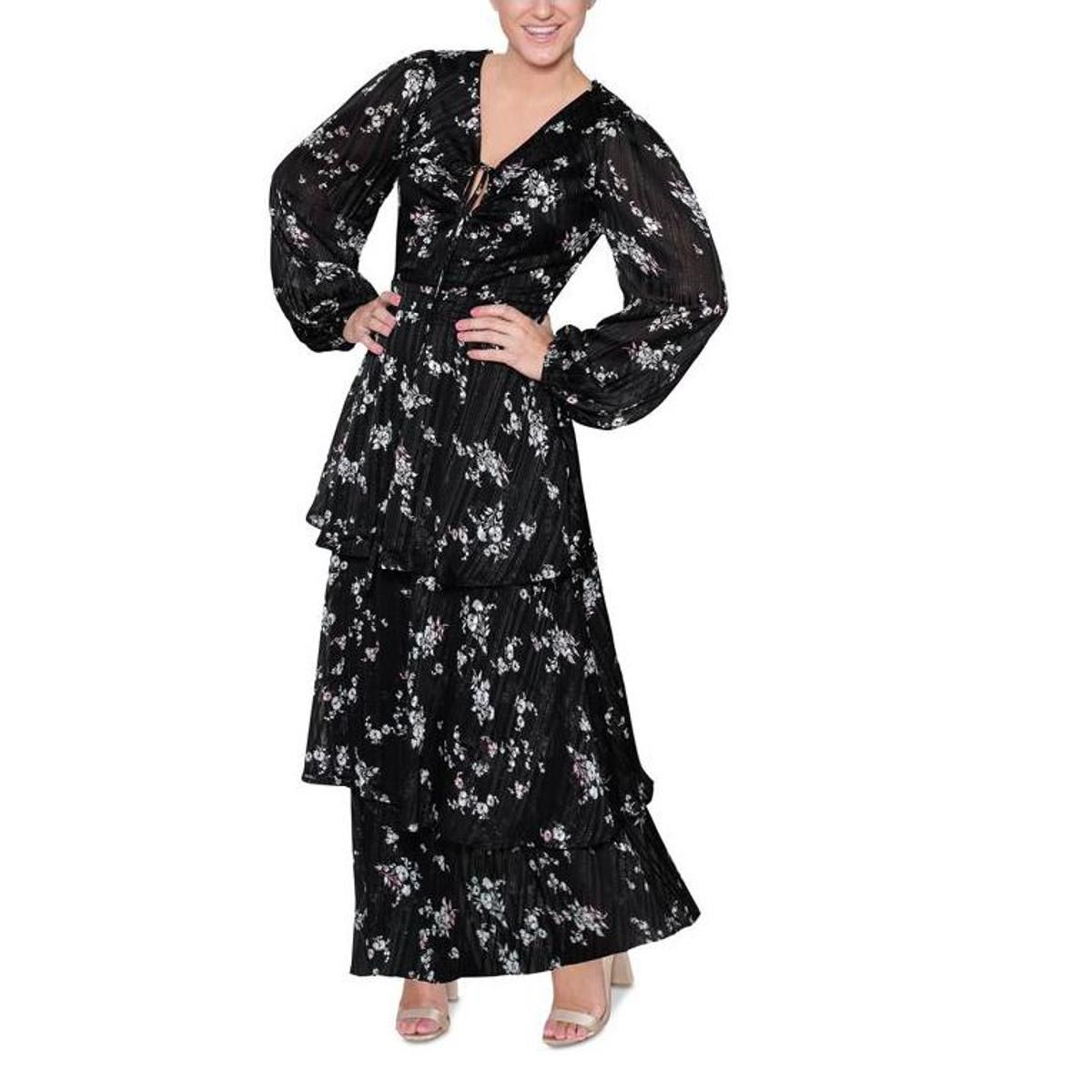 RACHEL Rachel Roy Women's Monroe Tiered Maxi Dress
