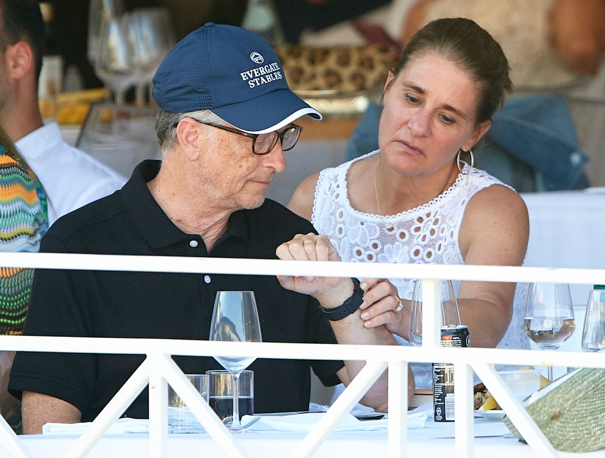 Bill Gates and Melinda Gates attend Global Champions Tour of Monaco at Port de Hercule on June 30, 2018 in Monte-Carlo, Monaco.  (Photo by fotopress/Getty Images)