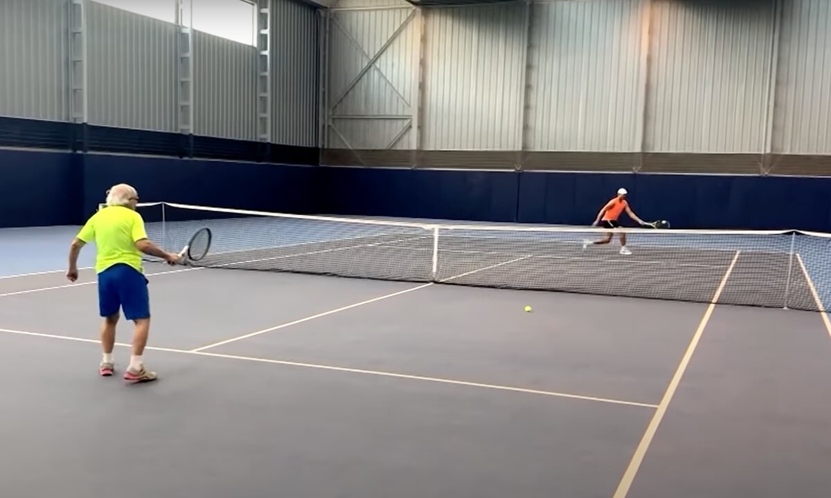 Rafael Nadal face off against the oldest living tennis player, Leonid Stanislavskyi