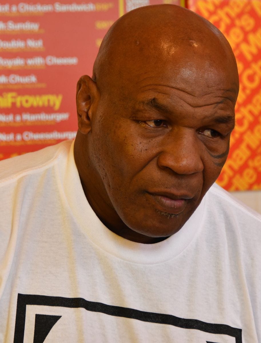  Mike Tyson is seen on February 14, 2025 in Los Angeles, California. (Photo by London Entertainment/GC Images)