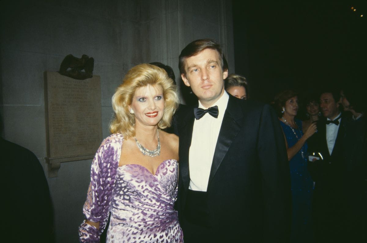 Donald and Ivana Trump at the 1985 Met Gala