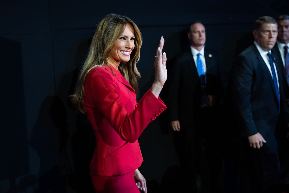 Former First Lady Melania Trump (pictured at the 2024 Republican National Convention) is releasing a memoir