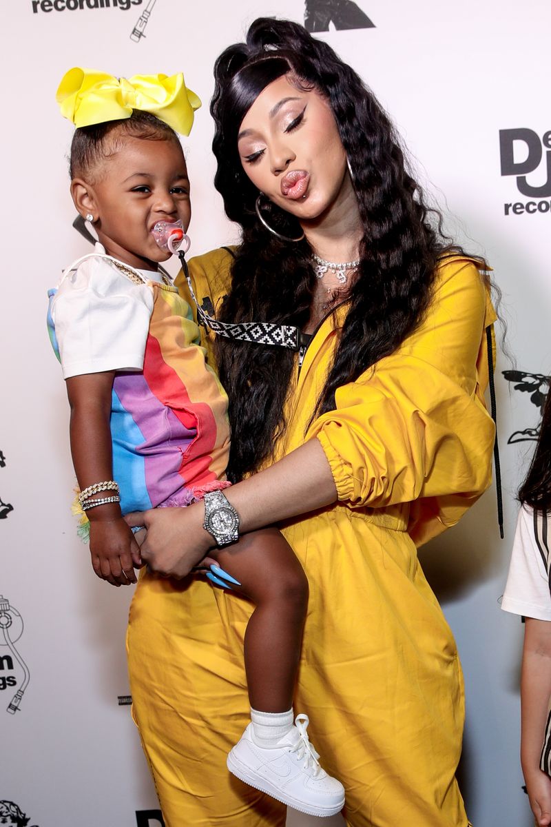 BEVERLY HILLS, CALIFORNIA - JUNE 17: Kulture Kiari Cephus and Cardi B attend the Teyana Taylor "The Album" Listening Party on June 17, 2020 in Beverly Hills, California. (Photo by Rich Fury/Getty Images for Def Jam Recordings)