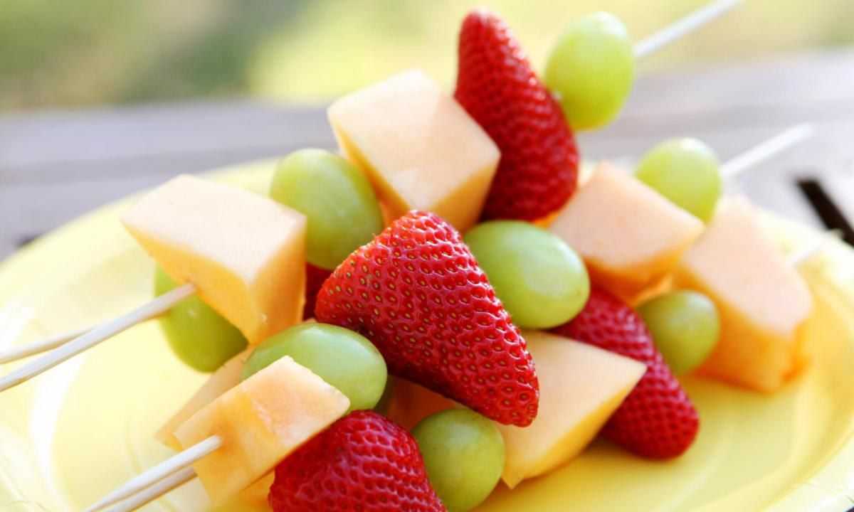fruit kebabs