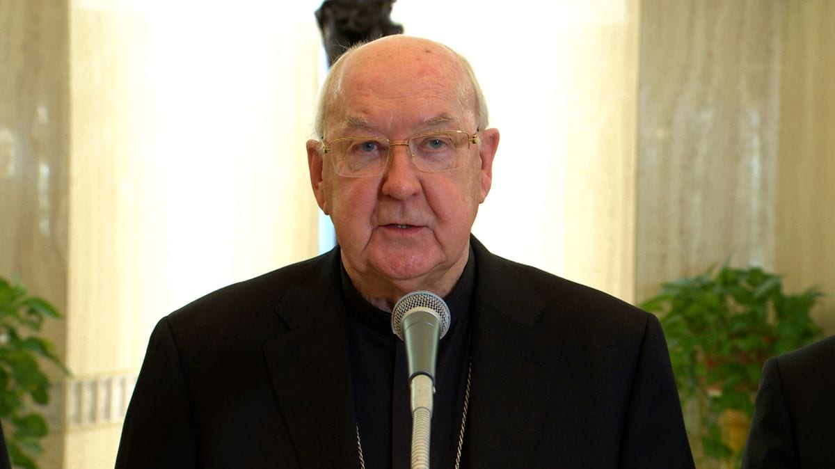 At 9:45 AM, Cardinal Kevin Farrell, Camerlengo of the Apostolic Chamber, announced the death of Pope Francis from the Casa Santa Marta on April 21, 2025 in Vatican City, Vatican. 