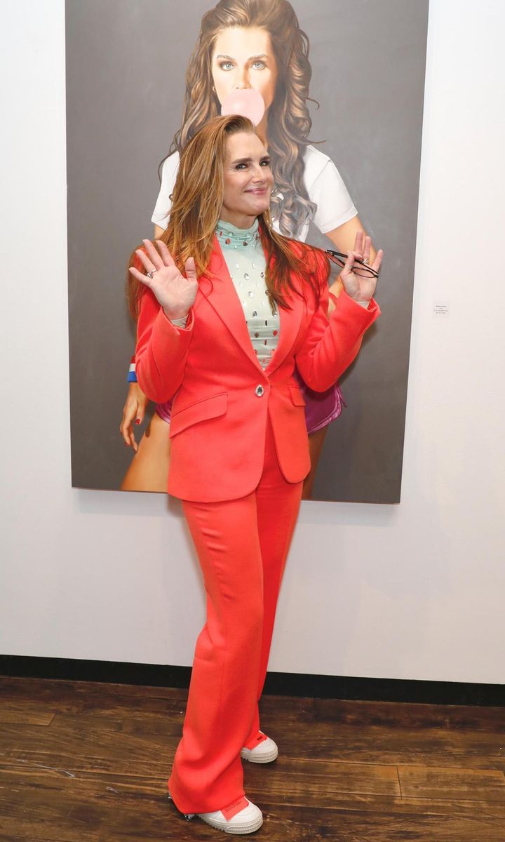Brooke Shields at the Louis K. Meisel Gallery