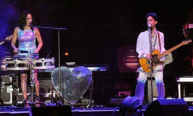The seven-time Grammy winner proposed to his drummer on stage during <i>Purple Rain</i>.
<br>
Photo: FilmMagic