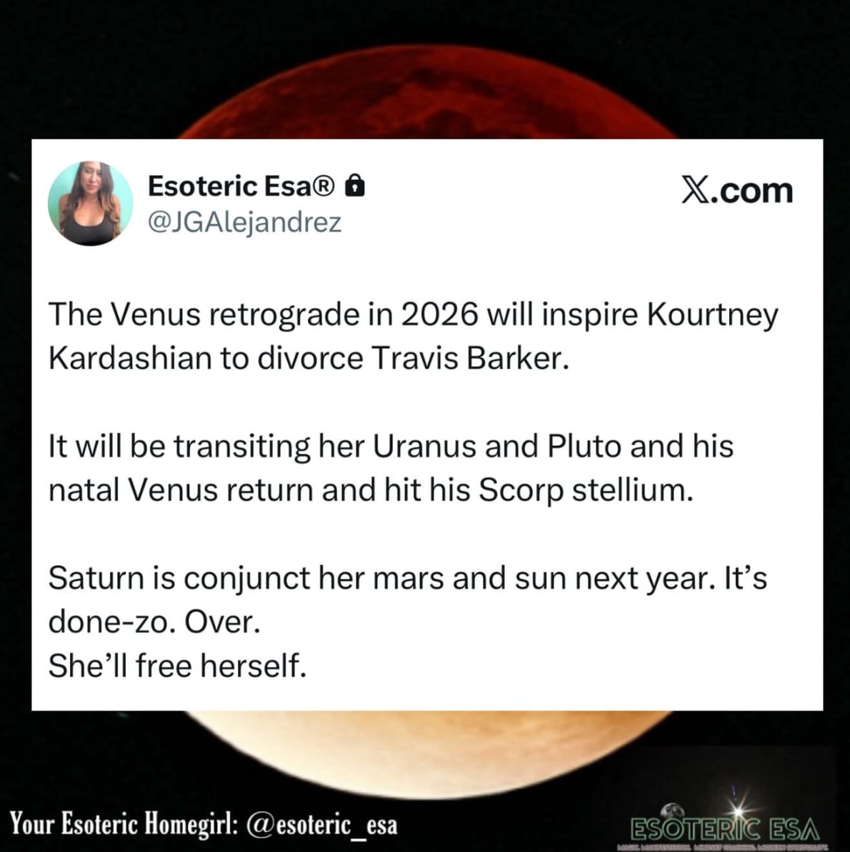 Latina Astrologer predicts Kourtney Kardashian's divorce in 2026: Here’s what Esoteric Esa sees