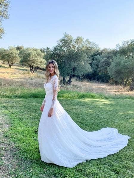 pau gasol wedding dress
